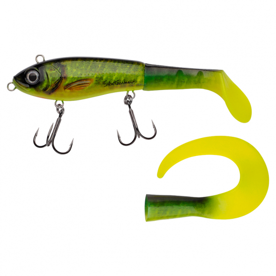 SvartZonker McHybrid 20cm, 100g - Real Hot Pike i gruppen Sluker / Swimbaits / Hard Swimbait hos Sportfiskeprylar.se (1531904)