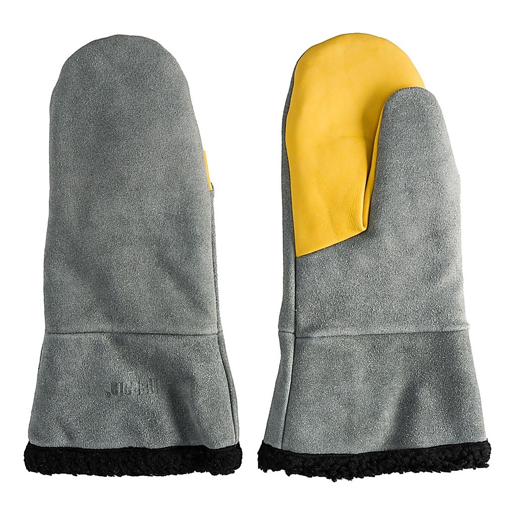 Rapala Winter Leather Mitten Fur Lining Grey/Yellow i gruppen Klær Og Fottøy / Klær / Hansker hos Sportfiskeprylar.se (156918NOr)