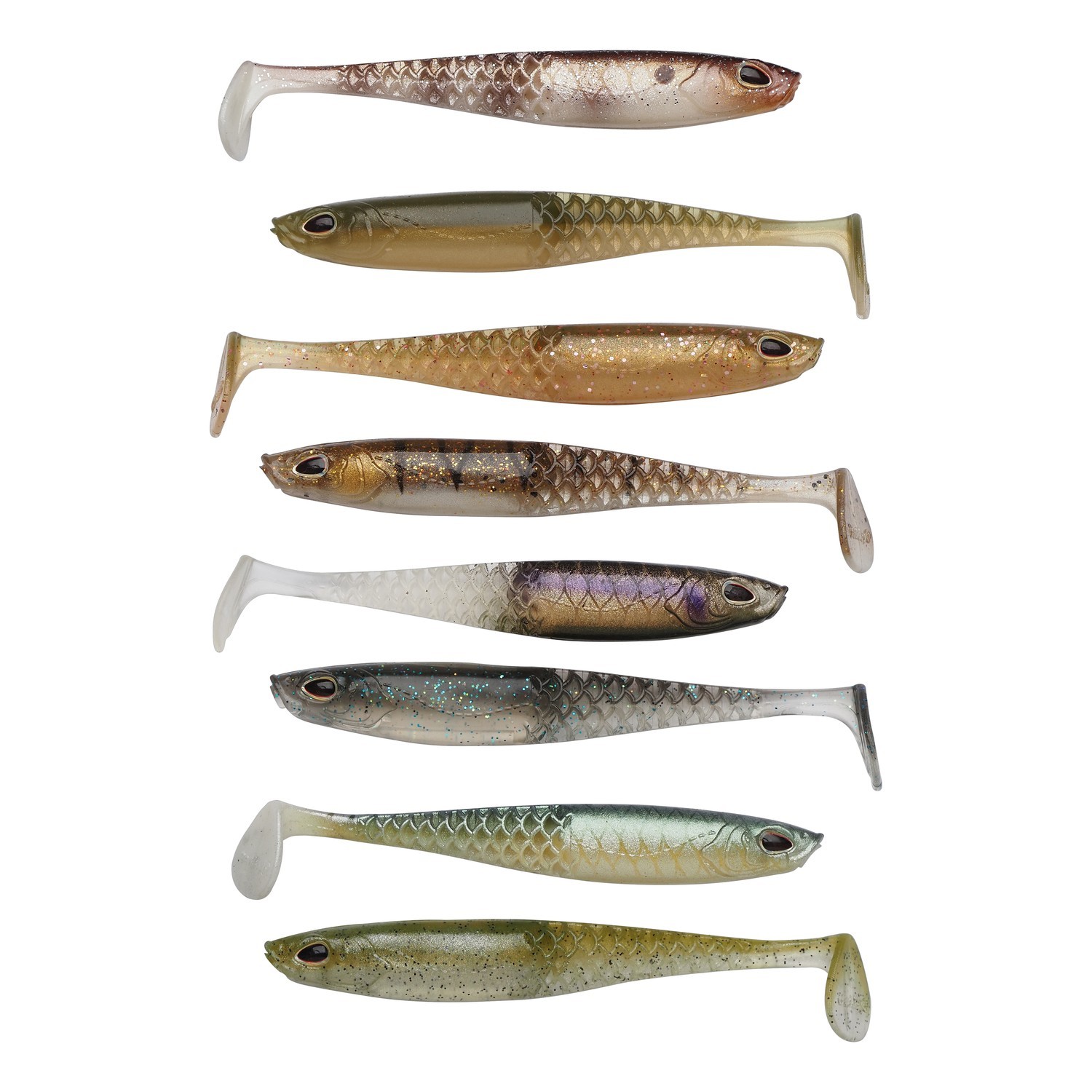 Berkley Cullshad Slim Mixpack i gruppen Sluker / Softbaits / Abbor Softbaits Og Gjørs Softbaits hos Sportfiskeprylar.se (1640566r)