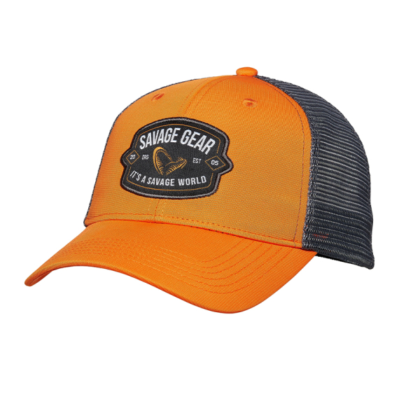 Savage Gear Badge Trucker Cap Orange i gruppen Klær Og Fottøy / Caps Og Annet Hodeplagg / Caps hos Sportfiskeprylar.se (1642622)