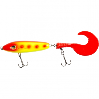 Maxximus Predator Tail-or XL 80 gram Yellow & Red i gruppen Sluker / Tailbaits Og Hybrid Baits hos Sportfiskeprylar.se (18-718011)