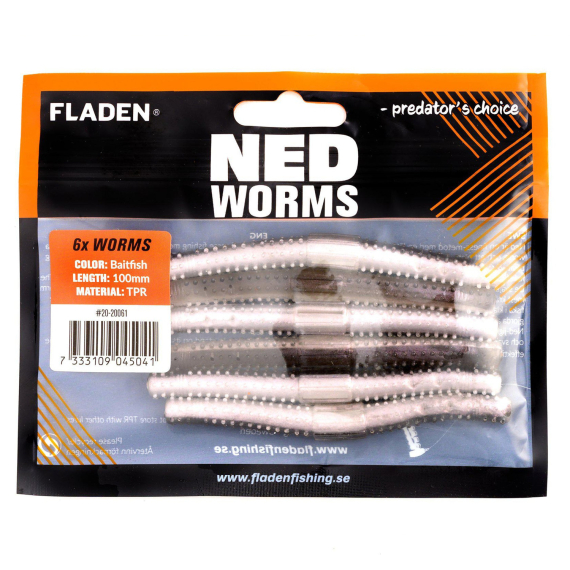 Fladen NED worm 10cm i gruppen Fiskemetoder / Spinnfiske / Sluker / Softbaits / Kreps Og hos Sportfiskeprylar.se (20-20061r)