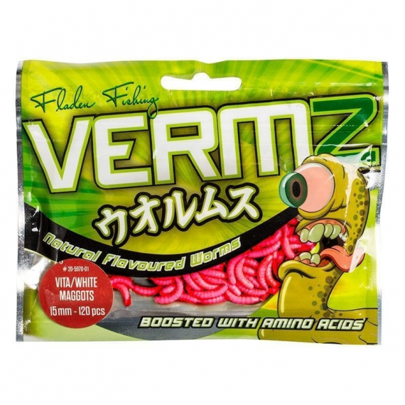 Fladen Vermz Maggots, 1,5cm Natural Red i gruppen Sluker / Boilies Og Grunnfõr / Kunstagn hos Sportfiskeprylar.se (20-5970-02)