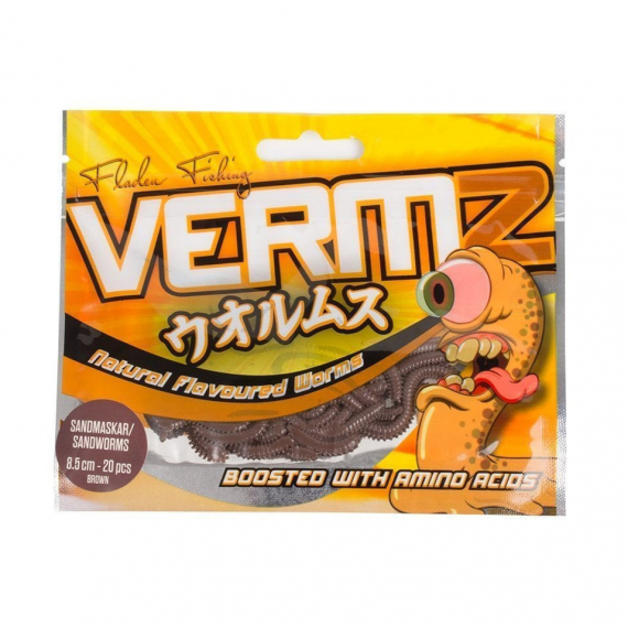 Fladen Vermz Borstmask 8,5 cm 20pcs i gruppen Sluker / Softbaits / Kreps Og / Mark hos Sportfiskeprylar.se (20-5985-01r)