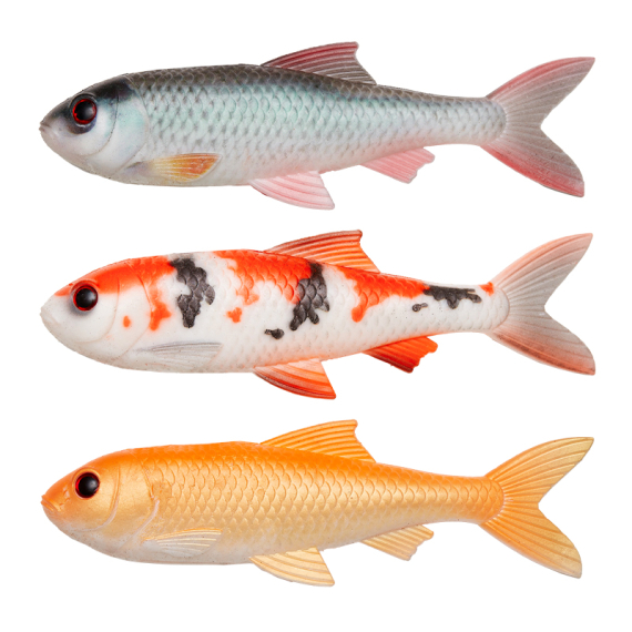 Pulz Bait Skinz Roach, 15cm 3pcs - Roach/Koi/Gold Fish i gruppen Sluker / Pulz Bait hos Sportfiskeprylar.se (2000-35)