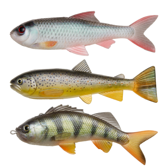 Pulz Bait Skinz Mixed, 15cm 3pcs - Roach/Perch/Brown Trout i gruppen Sluker / Pulz Bait hos Sportfiskeprylar.se (2000-37)