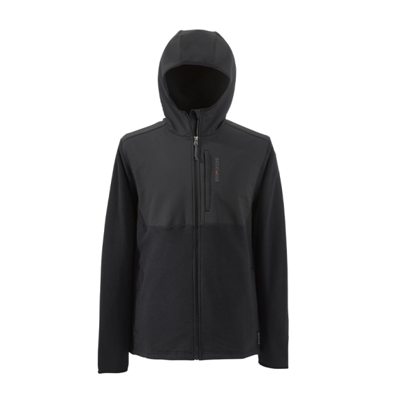 Grundéns Bering Fleece Pro FZ Hoodie Black i gruppen Klær Og Fottøy / Klær / Gensere / Hettegensere hos Sportfiskeprylar.se (20069-001-0014r)