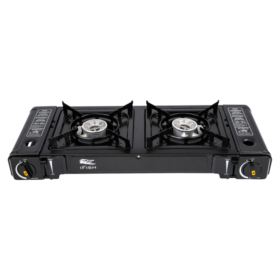 IFISH Gas Stove Cook\'n Go Twin i gruppen Outdoor / Feltkjøkken Og Redskaper / Stormkjøkken Og Utendørskjøkken / Gasskomfyr hos Sportfiskeprylar.se (20246330)