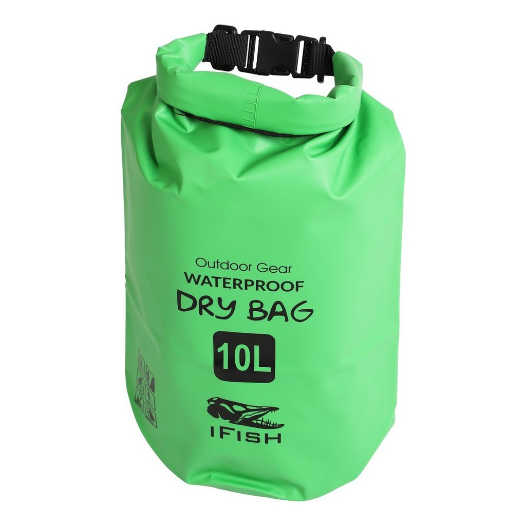 IFISH Dry Bag 10L Green i gruppen Oppbevaring / Vanntette Bager hos Sportfiskeprylar.se (20266275)