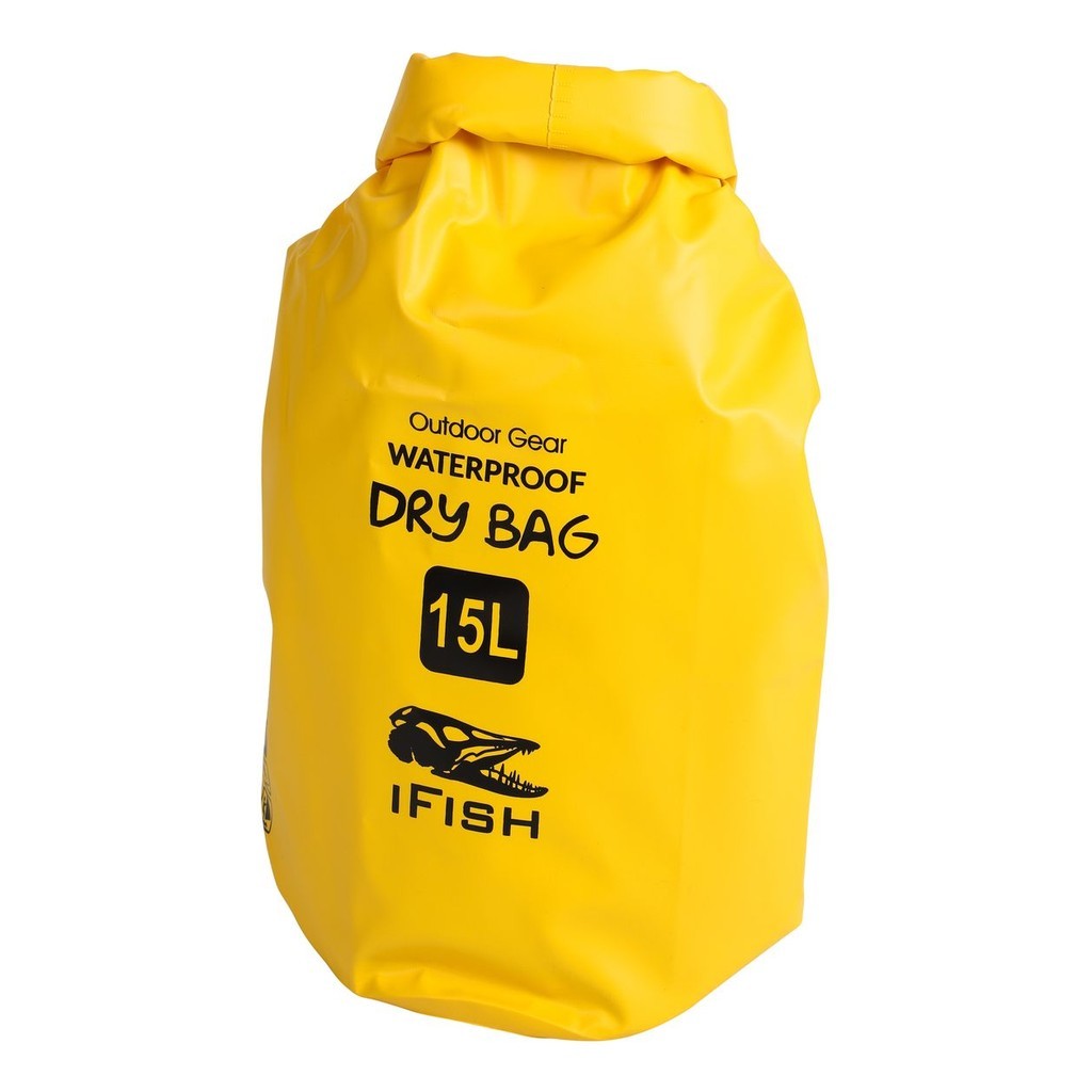 IFISH Dry Bag 15L Yellow i gruppen Oppbevaring / Vanntette Bager hos Sportfiskeprylar.se (20266276)