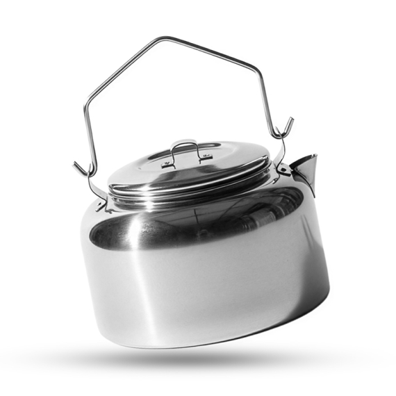 Coffee kettle Skaulo Stainless 1 liter, w bag i gruppen Outdoor / Feltkjøkken Og Redskaper / Kaffetraktere Og Kaffekjeler hos Sportfiskeprylar.se (2040101-6660)