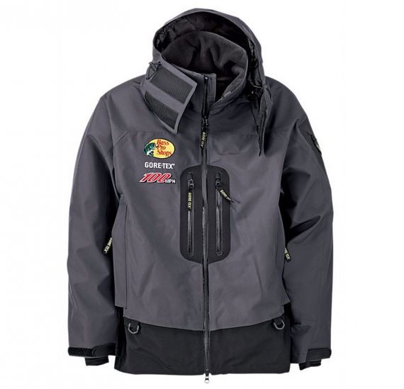 Bass Pro 100MPH GORE-TEX Rain Parka Granite i gruppen Klær Og Fottøy / Klær / Jakker hos Sportfiskeprylar.se (2162381r)
