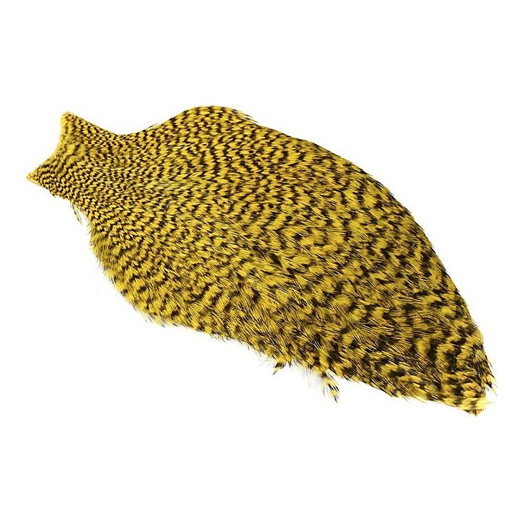 Whiting Freshwater Streamer Cape - Grizzly Dyed Yellow i gruppen Kroker Og Terminal Takkel / Flue Binding / Fluebindingsmateriale / Fjær Og Nakke / Hakkel Og Nakker hos Sportfiskeprylar.se (21801155)