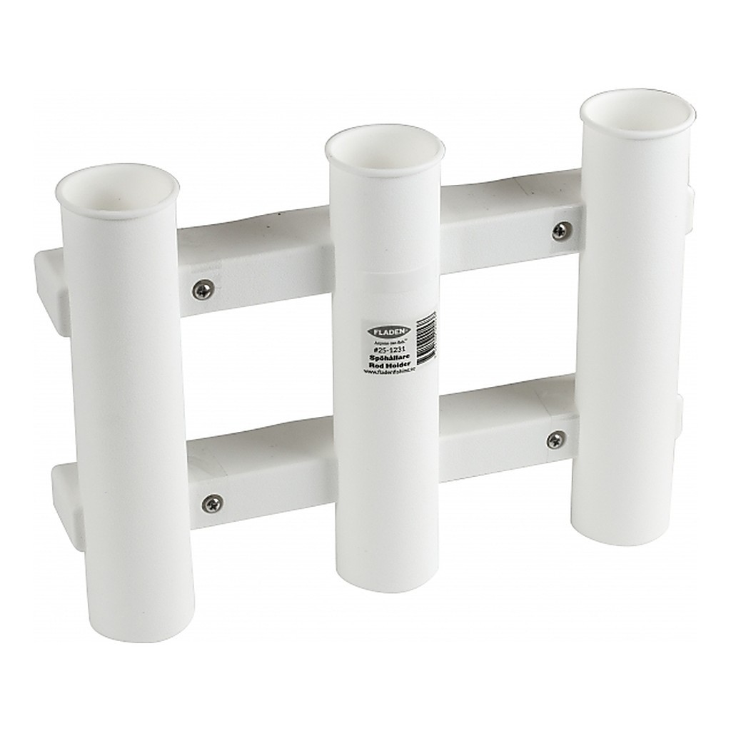 Rod Holder 3 compartments White medium 22x5x30cm i gruppen Utstyr Og Tilbehør / Stangholdere Og Stangstativ / Stangholdere Til Båt hos Sportfiskeprylar.se (25-1231)