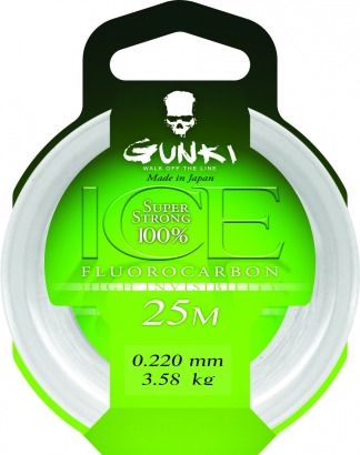 Gunki Fluorocarbone Ice, 0,41mm i gruppen Kroker Og Terminal Takkel / Ledere Og Fortommsmaterialer / Fortommsmaterialer / Fortommsmateriale Fluorokarbon hos Sportfiskeprylar.se (29-82287)