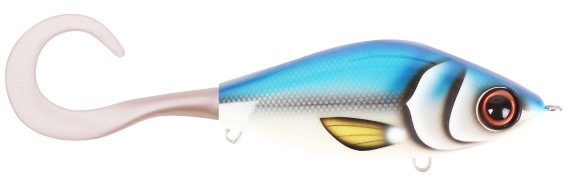 TrueGlide Guppie Down Size, 9cm, 35gr - Blue Heaven - Pearl White i gruppen Sluker / Tailbaits Og Hybrid Baits hos Sportfiskeprylar.se (29-EG208B-TR009)