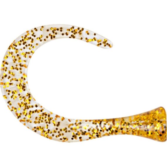 TrueGlide Guppie Tail Down Size, 3 curly, Gold/Gold Glitter i gruppen Sluker / Softbaits / Ekstra Haler Og Curlytails hos Sportfiskeprylar.se (29-EG208BT-GOG)
