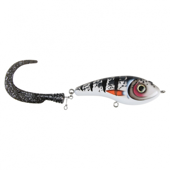 Catchy, 13cm, 95g - Silver Koi - Black/ Silver glitter i gruppen Sluker / Tailbaits Og Hybrid Baits hos Sportfiskeprylar.se (29-EG230-C778)