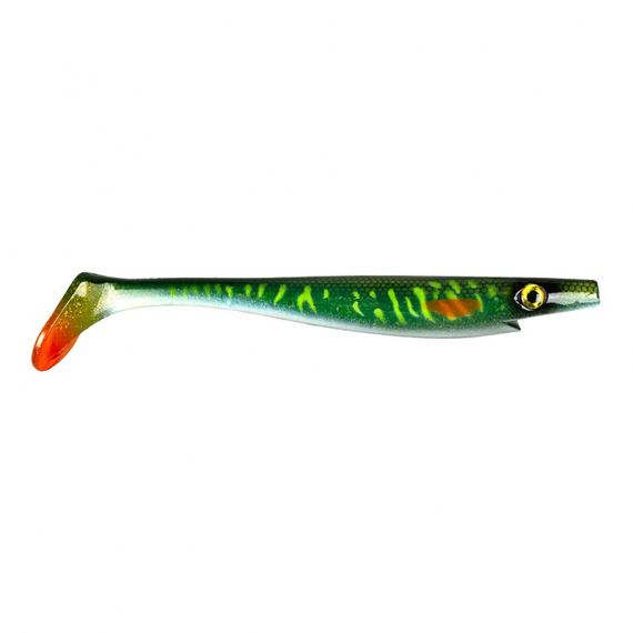 Pig Shad, 23cm, 90g - Green Motoroil Pike UV i gruppen Sluker / Softbaits / Gjedde Softbaits hos Sportfiskeprylar.se (29-SP172A-MN3)