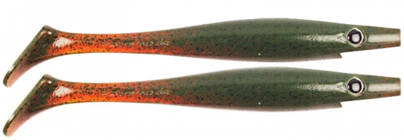 Pig Shad Junior 20cm - Motor Oil Pepper i gruppen Outlet hos Sportfiskeprylar.se (29-SP172C-C017)