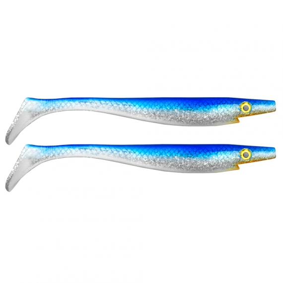Pig Shad Junior 20cm (2-pack) - Söder Blue Silver Glitter i gruppen Sluker / Softbaits / Gjedde Softbaits hos Sportfiskeprylar.se (29-SP172C-SP11)