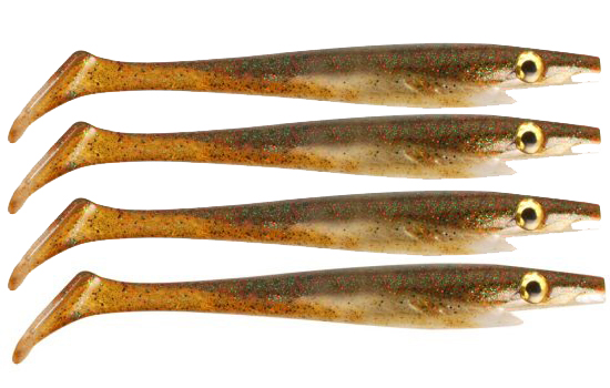 Pig Shad 15cm Nano Size (4-pack) - Baby Brown i gruppen Sluker / Softbaits / Gjedde Softbaits hos Sportfiskeprylar.se (29-SP172D-108)