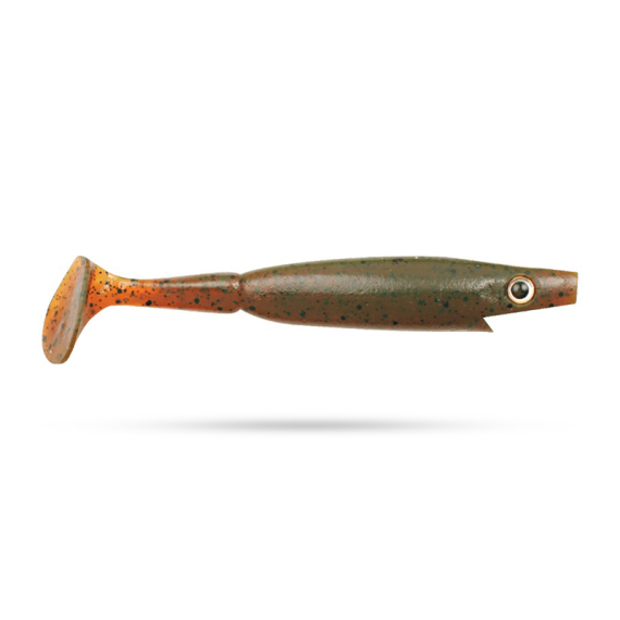 Piglet Shad 10cm (6-pack) - Motor Oil Pepper i gruppen Sluker / Softbaits / Abbor Softbaits Og Gjørs Softbaits hos Sportfiskeprylar.se (29-SP172E-C017)