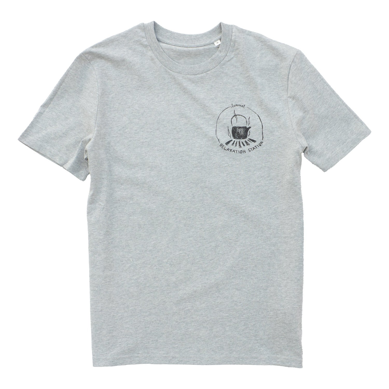Lemmel T-shirt Mörkt Som Framtiden Heather grey w black print i gruppen Klær Og Fottøy / Klær / T-Skjorte hos Sportfiskeprylar.se (3010105-6934r)