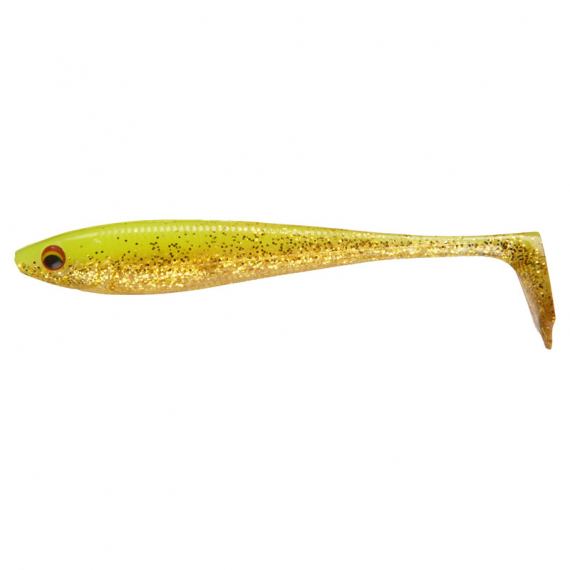 Daiwa PX Duckfin Shad 8,9cm (7-pack) - UV Chartreuse i gruppen Sluker / Softbaits / Abbor Softbaits Og Gjørs Softbaits hos Sportfiskeprylar.se (32-216783)