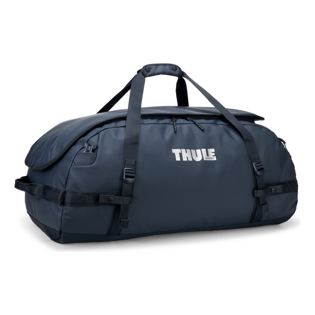 Thule Chasm Recycled Duffel 90L - Darkest Blue i gruppen Oppbevaring / Duffelbagger hos Sportfiskeprylar.se (3205596)