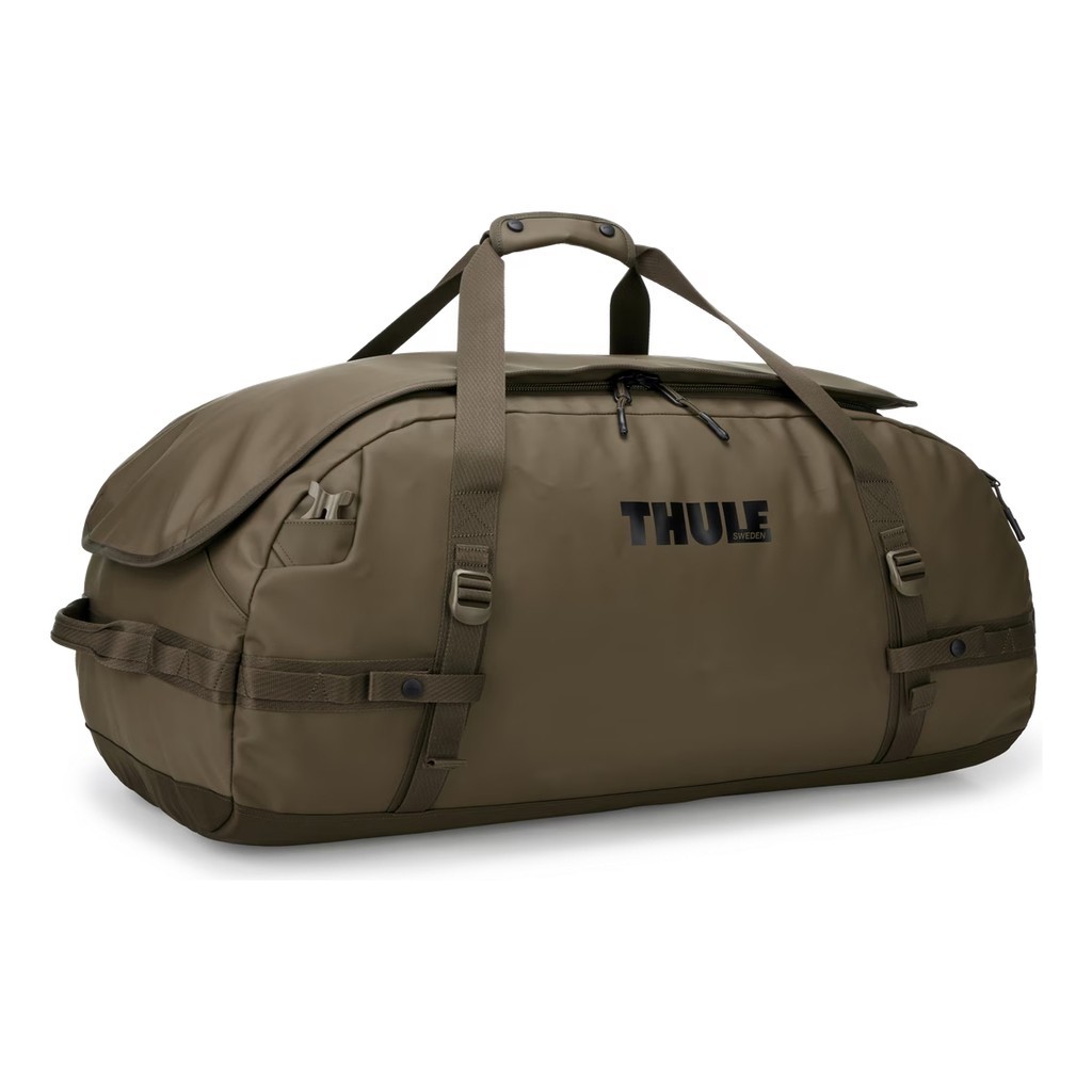 Thule Chasm Recycled Duffel 90L - Deep Khaki i gruppen Oppbevaring / Duffelbagger hos Sportfiskeprylar.se (3205597)
