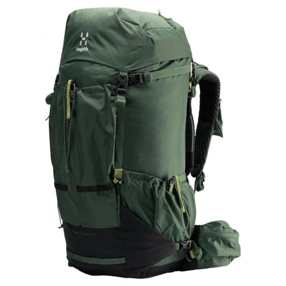 Haglöfs Rugged Mountain 75L Fjell Green/True Black i gruppen Oppbevaring / Ryggsekker hos Sportfiskeprylar.se (3393974HT005)