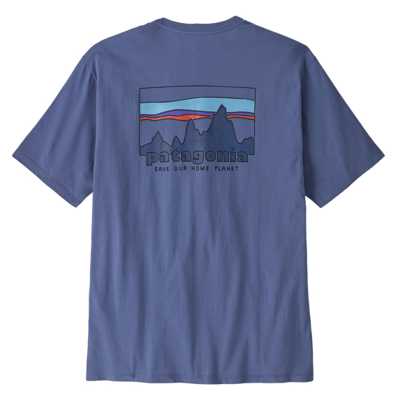 Patagonia M\'s \'73 Skyline Organic T-Shirt CUBL i gruppen Klær Og Fottøy / Klær / T-Skjorte hos Sportfiskeprylar.se (37534-CUBL-Lr)