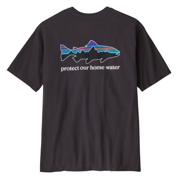 Patagonia M\'s Home Water Trout Organic T-Shirt Ink Black i gruppen Klær Og Fottøy / Klær / T-Skjorte hos Sportfiskeprylar.se (37547-INBKr)