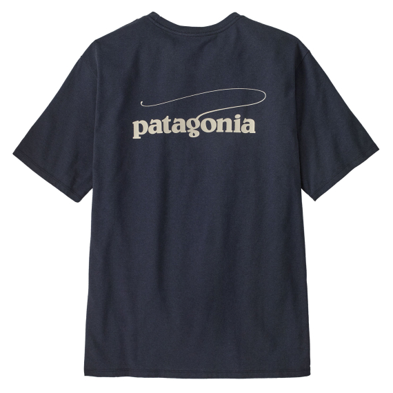 Patagonia M\'s Casting Logo Responsibili-Tee Smolder Blue i gruppen Klær Og Fottøy / Klær / T-Skjorte hos Sportfiskeprylar.se (37811-SMDB-Lr)