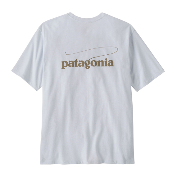 Patagonia M\'s Casting Logo Responsibili-Tee WHI i gruppen Klær Og Fottøy / Klær / T-Skjorte hos Sportfiskeprylar.se (37811-WHI-Lr)