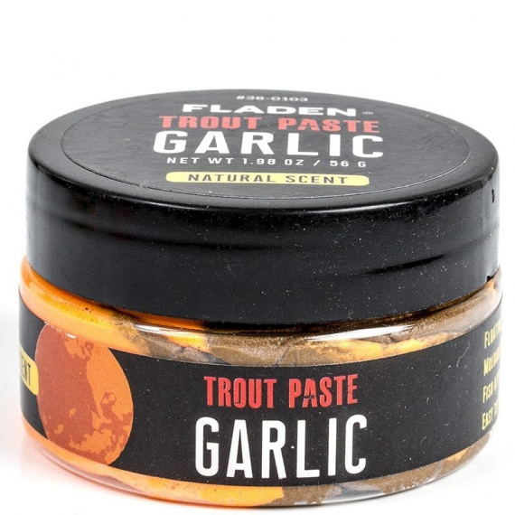 Fladen Trout Bait Paste Floating 42g - Gainer/Garlic i gruppen Sluker / Boilies Og Grunnfõr / Lukttilsettning Og Ørret Deig hos Sportfiskeprylar.se (38-0103)