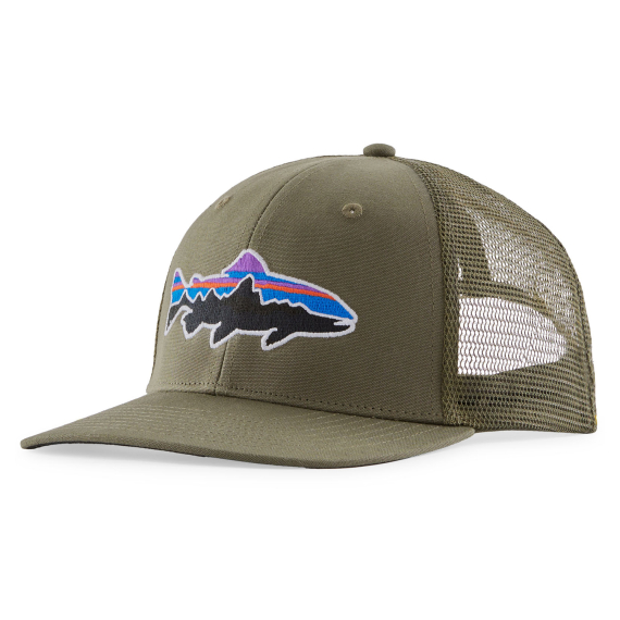 Patagonia Fitz Roy Trout Trucker Hat BSNG i gruppen Klær Og Fottøy / Caps Og Annet Hodeplagg / Caps / Trucker Caps hos Sportfiskeprylar.se (38288-BSNG-ALL)