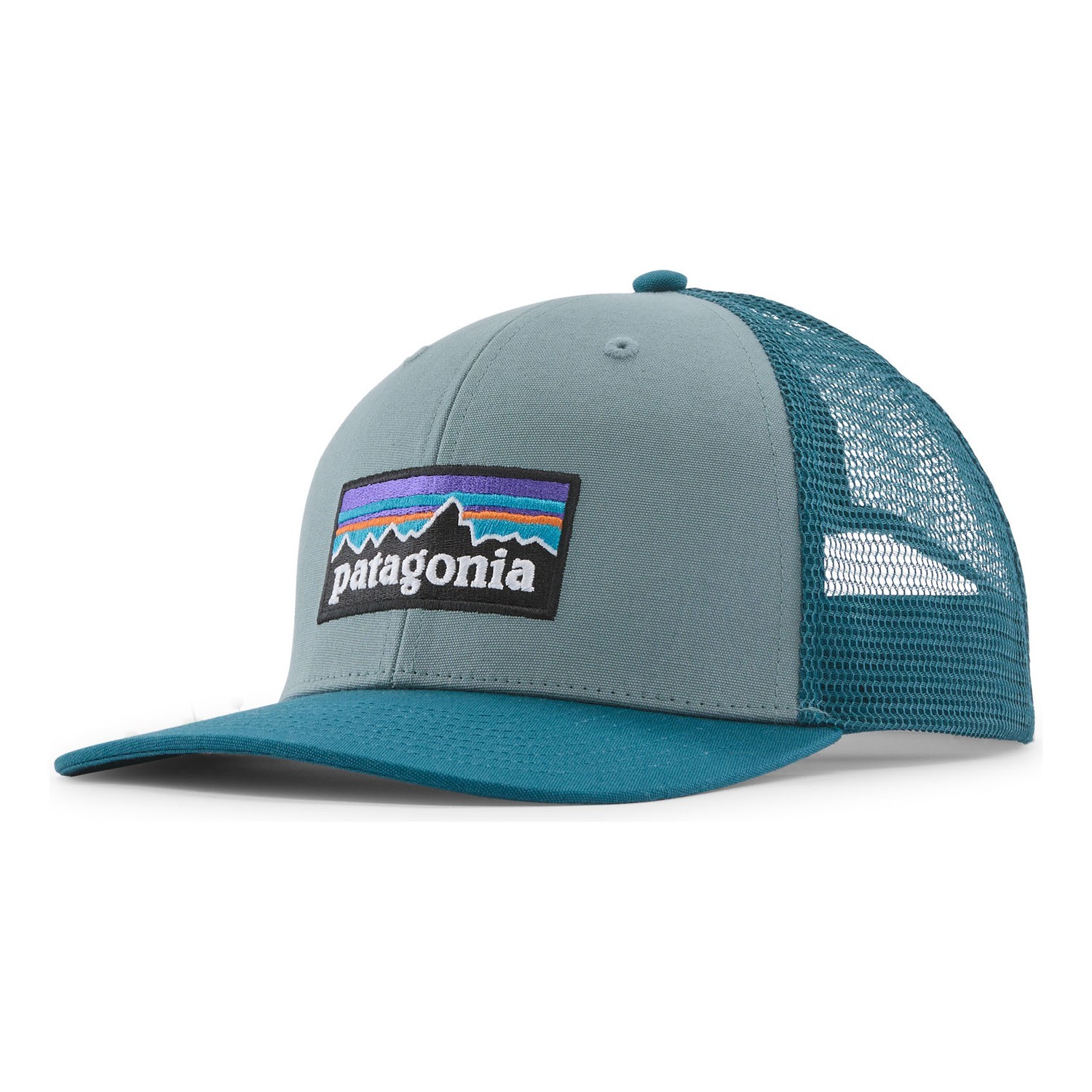 Patagonia P-6 Logo Trucker Hat BLSG i gruppen Klær Og Fottøy / Caps Og Annet Hodeplagg / Caps / Trucker Caps hos Sportfiskeprylar.se (38289-BLSG-ALL)