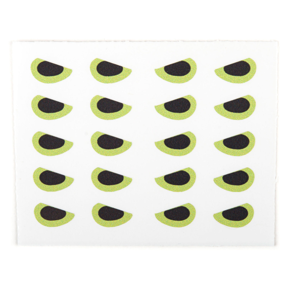 Angry Predator Eyes Chartreuse 10mm i gruppen Kroker Og Terminal Takkel / Flue Binding / Fluebindingsmateriale / Øyne hos Sportfiskeprylar.se (400003)