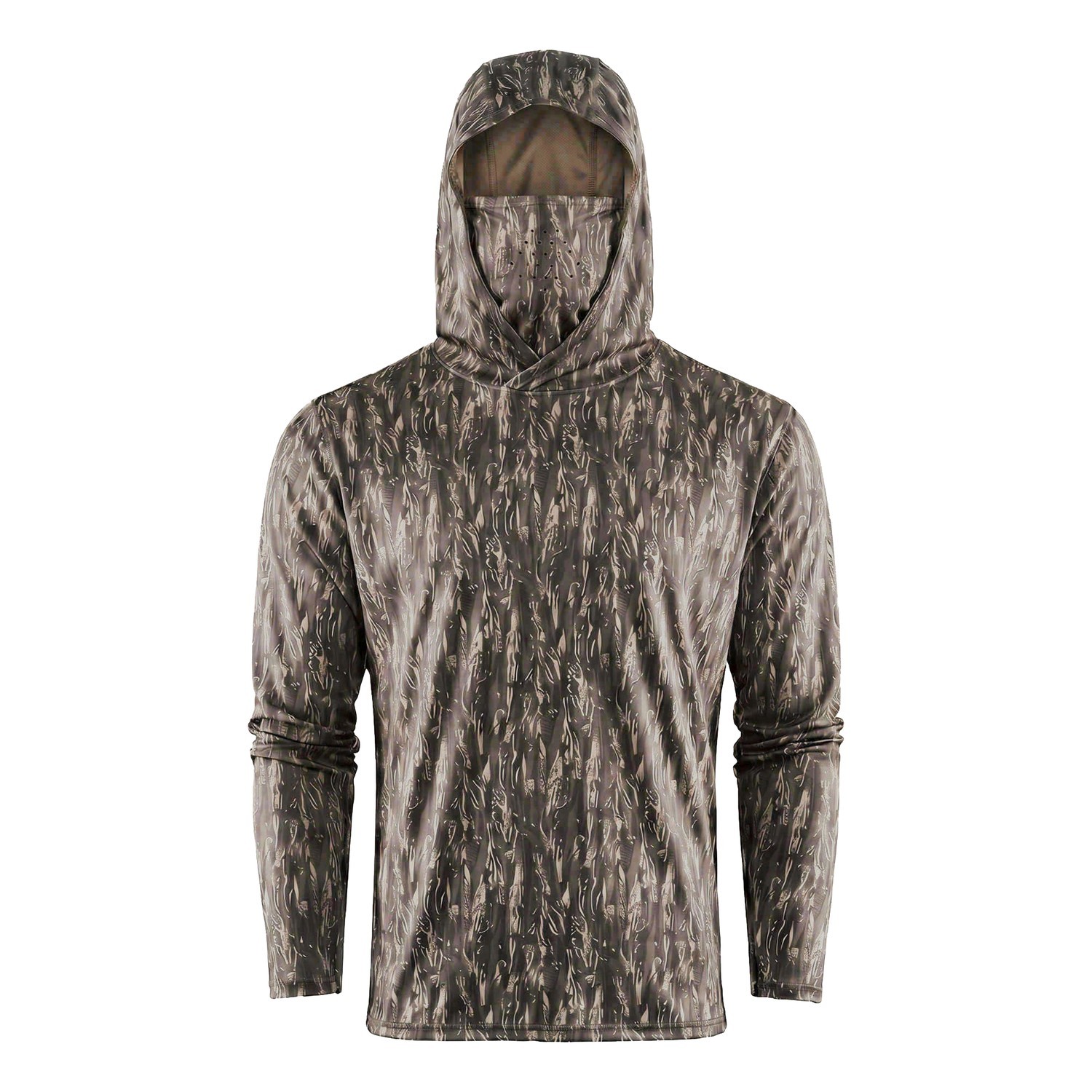 Grundéns Tough Sun Masked Hoodie Marsch Camo i gruppen Klær Og Fottøy / UV-klær hos Sportfiskeprylar.se (40125-934-0013r)