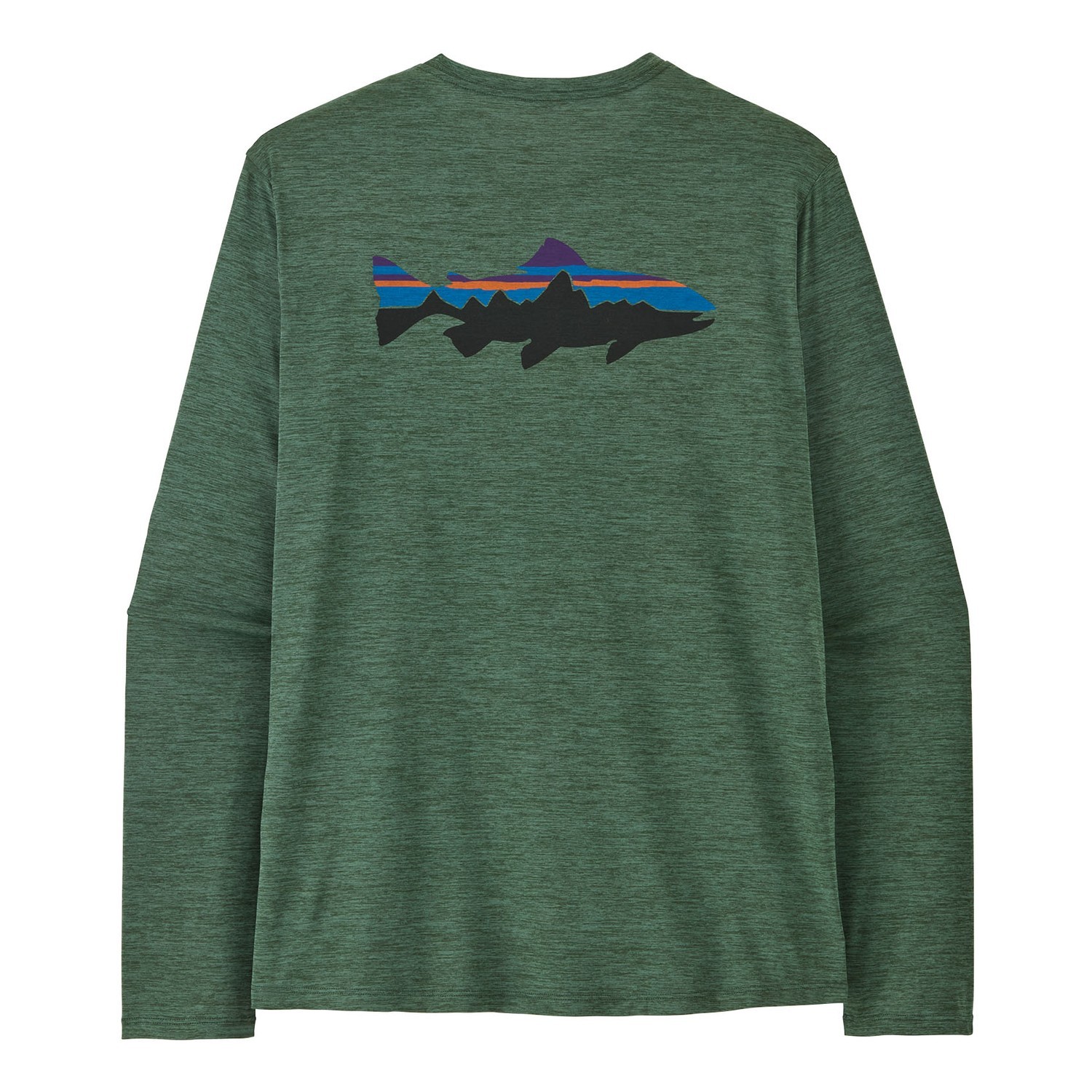 Patagonia M\'s L/S Cap Cool Daily Shirt - Fitz Roy Trout CYGX i gruppen Klær Og Fottøy / Klær / Gensere / Langarmet Tskjorte hos Sportfiskeprylar.se (45452-CYGX-XXLr)