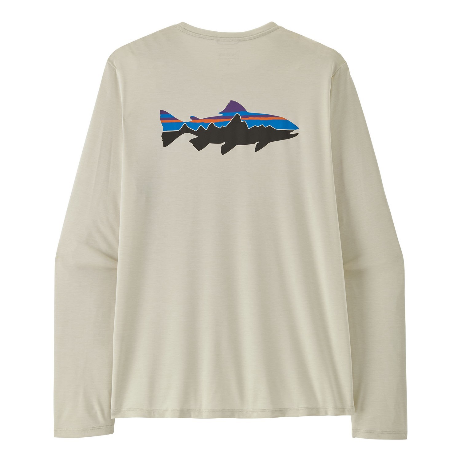 Patagonia M\'s L/S Cap Cool Daily Shirt - Fitz Roy Trout DYWH i gruppen Klær Og Fottøy / Klær / Gensere / Langarmet Tskjorte hos Sportfiskeprylar.se (45452-DYWH-XXLr)