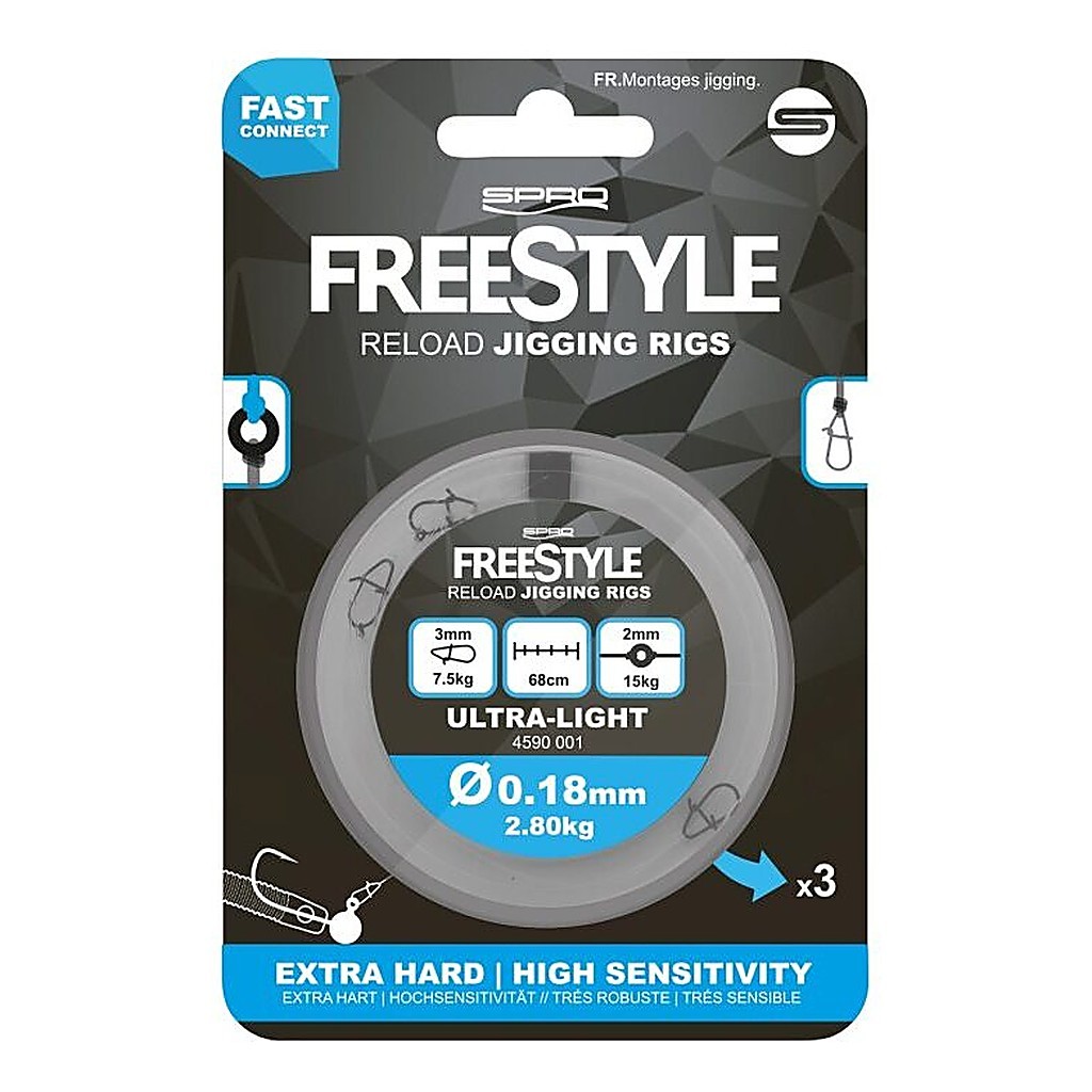 Freestyle Reload Jig Rig i gruppen Kroker Og Terminal Takkel / Ferdiglagde Rigger / Ferdiglagde Abbor-Fortommer hos Sportfiskeprylar.se (45905r)