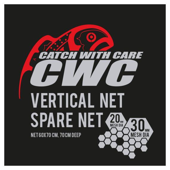 CWC Vertical 70cm, D20/D30 Spare Net i gruppen Utstyr Og Tilbehør / Håv / Håv-Nett hos Sportfiskeprylar.se (49-FNETCWC1S)