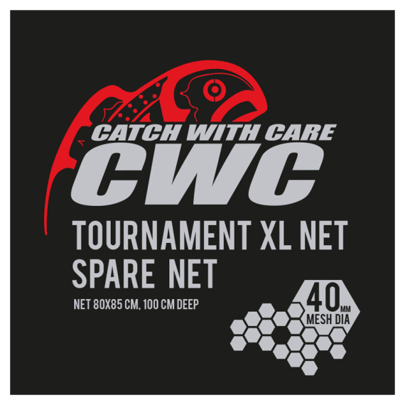 CWC Tournament XL 100cm, D40 Spare Net i gruppen Utstyr Og Tilbehør / Håv / Håv-Nett hos Sportfiskeprylar.se (49-FNETCWC4SX)