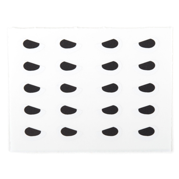 Angry Predator Eyes White 8mm i gruppen Kroker Og Terminal Takkel / Flue Binding / Fluebindingsmateriale / Øyne hos Sportfiskeprylar.se (500005)