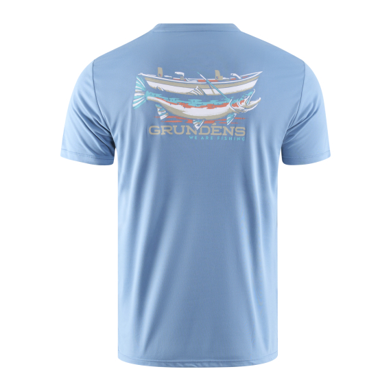 Grundéns Drift Boat SS Tech Tee Captain\'s Blue i gruppen Klær Og Fottøy / Klær / T-Skjorte hos Sportfiskeprylar.se (50109-494-0014r)