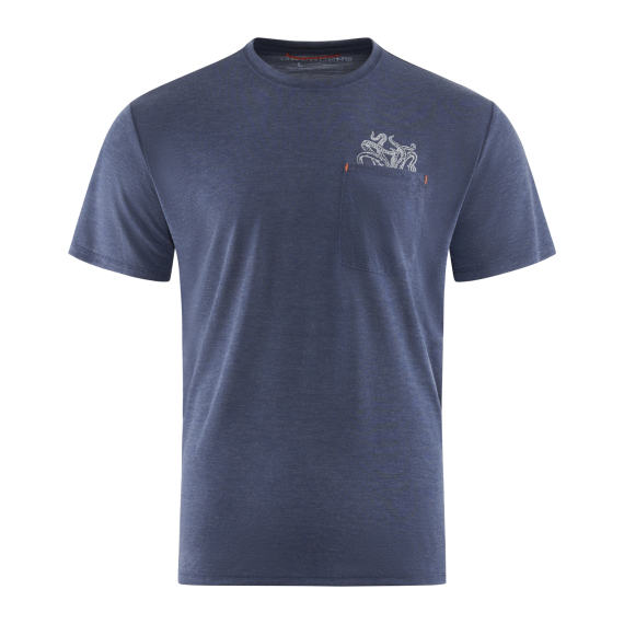 Grundéns Species Pocket Tee Dark Navy Heather i gruppen Klær Og Fottøy / Klær / T-Skjorte hos Sportfiskeprylar.se (50478-469-0014r)