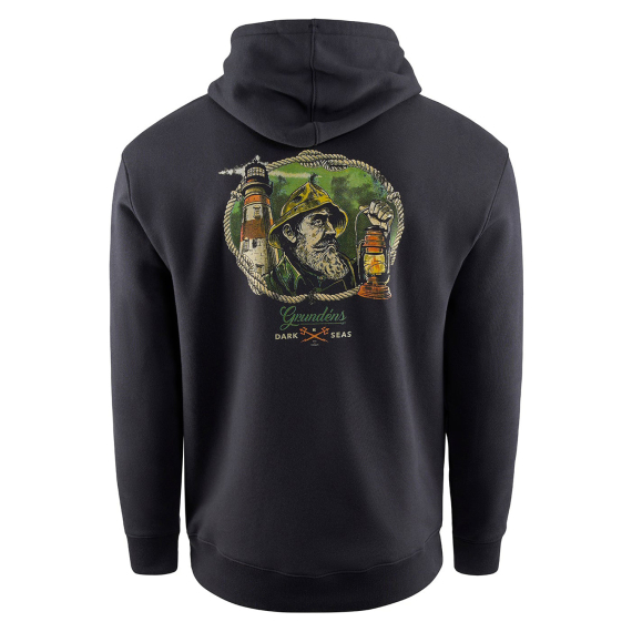 Grundéns Dark Seas X Grundens Watchman Hoodie Black i gruppen Klær Og Fottøy / Klær / Gensere / Hettegensere hos Sportfiskeprylar.se (50504-001-0013r)